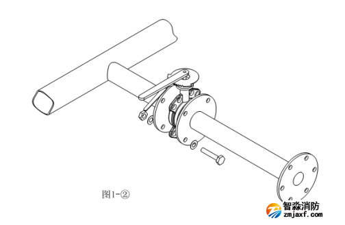 PSKD20電控消防水炮系統安裝圖